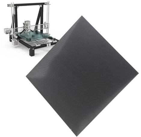 Cama de Vidrio para Impresora 3D, 510x510x4mm Alta planitud de vidrio templado Build Plate, Alta Dureza Repuesto de la Plataforma de Cristal para Impresora 3D CR 10 S5