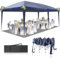 LEADZM Tonnelle de Jardin Pliante,3x6m,Imperméable,Pop-Up,3 Hauteurs Réglables, Protection UV 50+,Tente de Fête,Structure en Acier,pour Jardin,Fête,Bleu