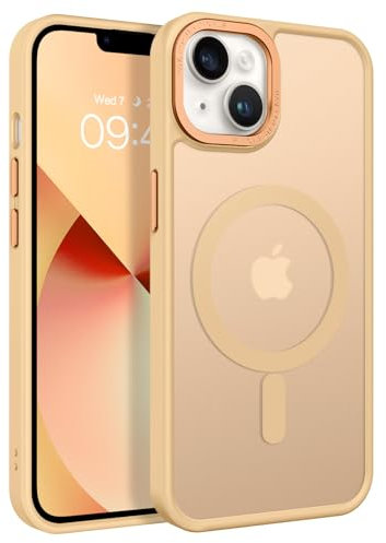 GaoBao für iPhone 13 Hülle, Handyhülle iPhone 13 [Kompatibel mit MagSafe] Durchscheinende Matte Magnetische Stoßfeste Anti-Fingerabdruck Schutzhülle Handyhülle für 6.1 Case, Khaki