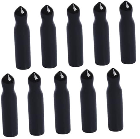 Cabilock 10st Weinkappe Maschine Sirup Sprite Flaschenausgussabdeckungen Soda Pumpe Ausläufe Elektrisches Getränk Ölspray Tülle Wasserhahn Scrunchies Mit Getränkedeckel Spender Black Gummi