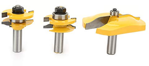 Holzarbeiten Mahlen Cutter 3pcs 1/2 Shank Ogee Angehobene Panel Ogee Rail -Router Bit Set Set