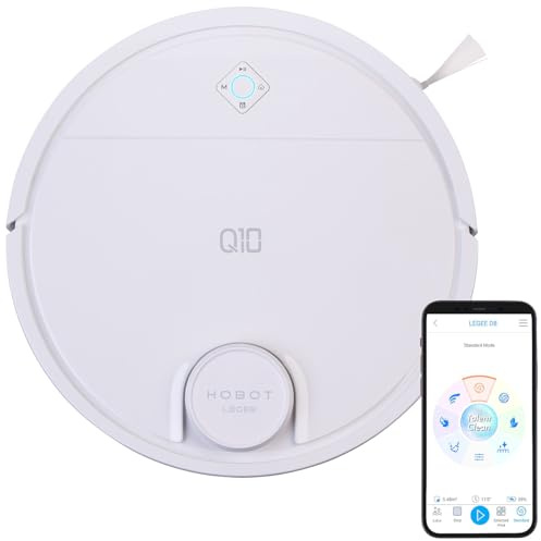 Sichler Haushaltsgeräte Staubsaugerroboter: HOBOT LEGEE Q10 Multiroom-Wisch- und Saugroboter, WLAN, Lidar, 5000 Pa (Saugroboter mit Ladestation, mit Sprühfunktion, iPad)