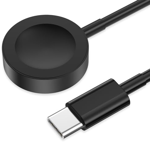 Amasuki Câble de chargement USB C amélioré 2026 pour Apple Watch - Câble de charge rapide magnétique portable - Chargement sans fil compatible avec iWatch Series 11/10/9/8/7/6/5/4/3/2 - Noir