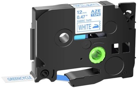 OGBtkLOrs Reemplazo para Cinta de Planchar sobre Tela Tze FA231, Cinta de Etiquetas de Ropa Negra sobre Blanca, Compatible con Cinta de etiquetado(1PK Blue on White)