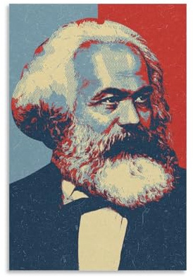 Karl_Marx Poster mit 2 Bildern, Leinwand, Wandfarbe, Kunst-Dekor, modernes Zuhause, 30 x 45 cm