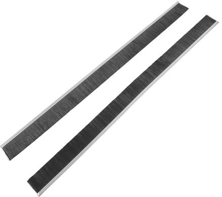 HYTROVE Lot de 2 Brosses de Porte Noires Bande Métallique, Joint de Porte Coulissante Flexible pour Étanchéité des Espaces Intérieurs et Protection les Petits Animaux