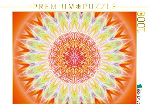 Mandala Gesundheit mit Blume des Lebens 1000 Teile Puzzle quer