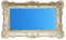 Idea casa Großer Spiegel Weiß Gold Rahmen Stil Barock Venezianisch Vintage 96 x 56 cm