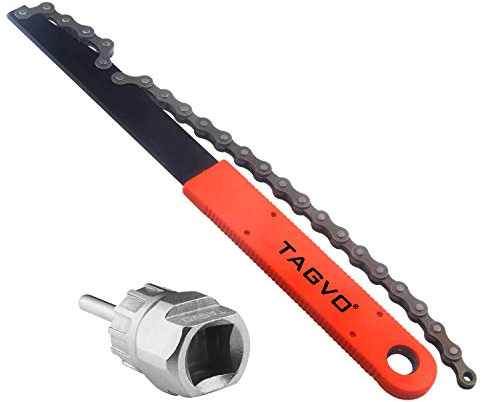 TAGVO Bike Chain Tools Kit, Chain Peitsche mit Kassette/Bike Cassette Removal Tool Pack