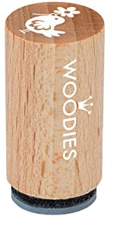 Woodies Mini Stempel Vogel, Holz, 1,5 x 1,5 x 3 cm