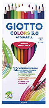 GIOTTO Colors 3.0 Acquarell - Etui 12 crayons de couleur