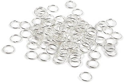 100 Jump Rings Open 3mm 0.5mm Silver Plated Findings J01709D