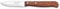 Arcos Serie Latina Caja 12 uds Cuchillo para pelar Mondador, Hoja de Acero Inoxidable NITRUM NITRUM de 65 mm, Mango de Madera comprimida Color Marrón (12 UDS)