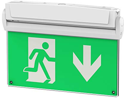 Universal LED Rettungszeichenleuchte, 2,8 Watt, 3 Stunden Notlicht, Notleuchte, Notausgangsleuchte, Fluchtwegleuchte