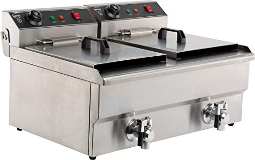 Friteuse professionnelle électrique - 2 x 8 L - 2x 3,3 kW - Combisteel