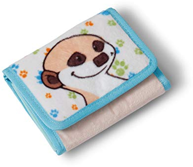 Nici 44972 Geldbeutel Erdmännchen 11x9cm, beige/türkis