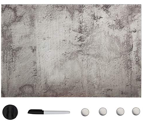 vidaXL Magnettafel Wandmontage Magnetboard Glasmagnettafel Memoboard Wandtafel Pinnwand Schreibttafel Glastafel Tafel Glas 50x30cm