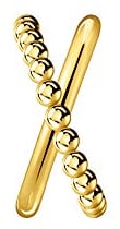 Thomas Sabo Einzel Ohrklemme Kugeln doppel gold vergoldetes Silber EC0023-413-39