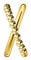 Thomas Sabo Einzel Ohrklemme Kugeln doppel gold vergoldetes Silber EC0023-413-39