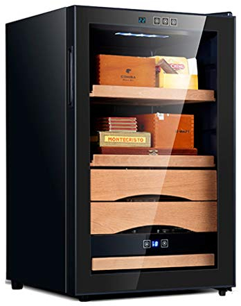 Humidore Mehrschichtiger Schrank für nackte Zigarren Luftfeuchtigkeits-Zigarrenschrank Weinkühlschrank Energiesparender, geräuschreduzierender und feuchtigkeitsspendender Schrank
