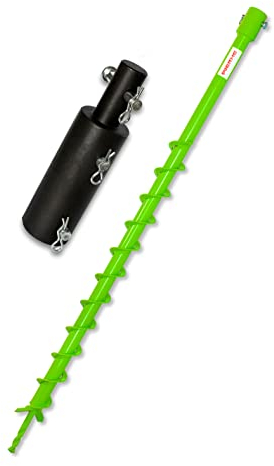 WERHE Profi Bohrer für Erdbohrer 40 mm Florbohrer Brunnenbohrer robuste Bohrspitze passend für Makita/Hitachi Bohrer
