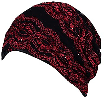 Zhiyao Chemo Hut Damen Spitze Beanie Mütze Kopftuch Super Weich Slouchy Turban Kopfbedeckungen Kopf Wraps Stirnband Nachtschlafkappe Hut
