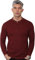 Long Sleeve Henley T Shirt Mens Grandad Shirt Mens Tops Casual Waffle Knit Button Shirt 2208 Burgandy Medium