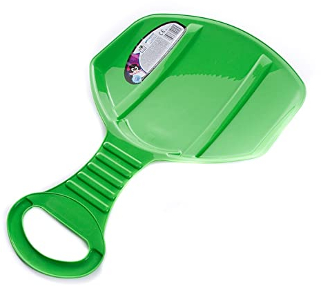R.G. Schneerutscher Poporutscher mit Griff Schneeflitzer Rutschblatt Schlitten Rutschteller (3X Grün)