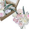 Fouriding Künstliche Blumen, Kunstblumen Gefälschte Rosen Combo DIY für Blumenarrangements, Blumensträuße, Hochzeitsdekoration,Zuhause Dekoration (Rosa weiß)