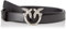 Pinko Love Berry H2 Belt Vitello Set Cintura, Z99O_Nero-Old Silver, XS Donna