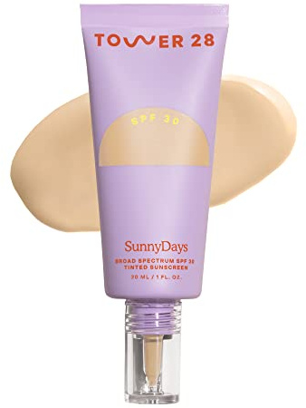 Tower 28 Foundation with SPF 30, SunnyDays Tinted Sunscreen, 15 (1 oz)