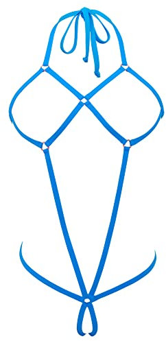 SHERRYLO Sling Bikini Extreme Micro Bikinis G String Thong Mini Exotic Taning Baignoire, Turquoise., Taille Unique