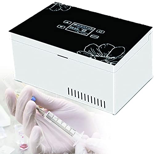 Caja de Nevera de Insulina Mini Medicina Portátil Temperatura Constante Caja de Nevera de Coche Bolsa de Medicación Glucosa en Sangre Frío Diabetes Insulina Insulina Kit,2xBattery
