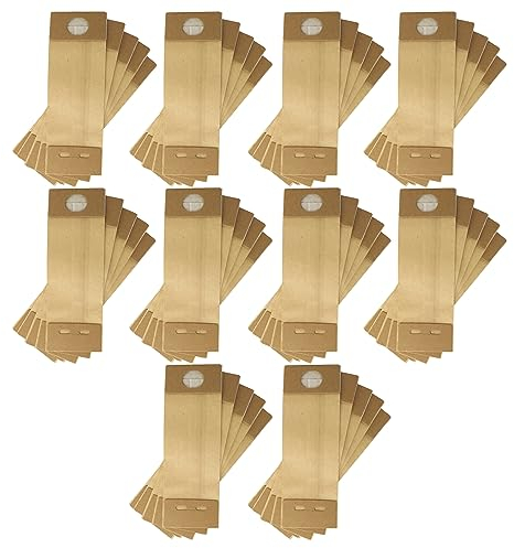 vhbw 50x sacchetto compatibile con Vorwerk folletto VK 121, VK 122, VK121, VK122 aspirapolvere - carta, 24,3cm x 8,7cm Marrone