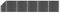 Tidyard Zaunelement Set Gartenzaun Sichtschutzzaun Windschutzzaun Lamellenzaun Garteneingrenzung Windschutz Sichtschutz Zaun Element Dichtzaun Terrasse Garten WPC 965x(105-186) cm Schwarz