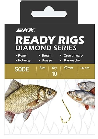 BKK Ready Rig Diamond-Sode GD 6#, Ø 0,18 Allround Vorfachhaken gebunden