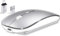 Qxvnm Wireless Mouse Bluetooth, (USB 2.4 GHz + Bluetooth 5.2 + USB-C Adapter) Rechargeable Wireless Mouse Compatible with Macbook Pro/Air/Laptop/Chromebook/Computer/Android tablet(Silver)