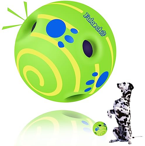 TAUCHGOE 3.93 Jouet Balles de Chien Balles de Chien indestructibles Balles de Chien Rugissant Jouets de Chien interactifs Balles de Chien durables à l'intérieur et à l'extérieur