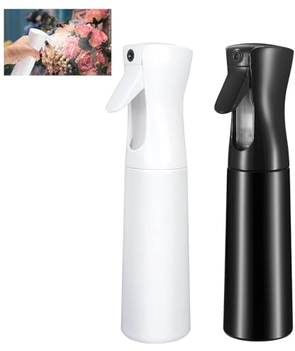 2 PCS 300ml Hair Spray Bottle, Continuous Fine Mist Water Spray Bottles Water Spray Bottle for Hair Mist Spray Bottle Refillable Hair Spray Bottles Empty Fine Spraying Bottles for Salon Hairstyling