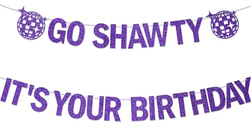 Go Shawt lila Banner Spielzeug & Spiele ›Partyzubehör ›Dekorationen ›Banner