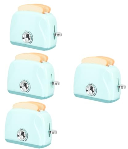 Abaodam 4 Pz macchina del pane giocattolo elegant giocattoli per bambini tostapane per bambini finto apparecchio di cottura di grandi dimensioni Stoviglie regalo di compleanno Accessori