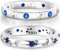 LWXLP 925 Sterling Silber Ring Original Design Blau Zirkon Stern Mond Finger Ringe Für Frauen Hochzeit Schmuck Geschenk