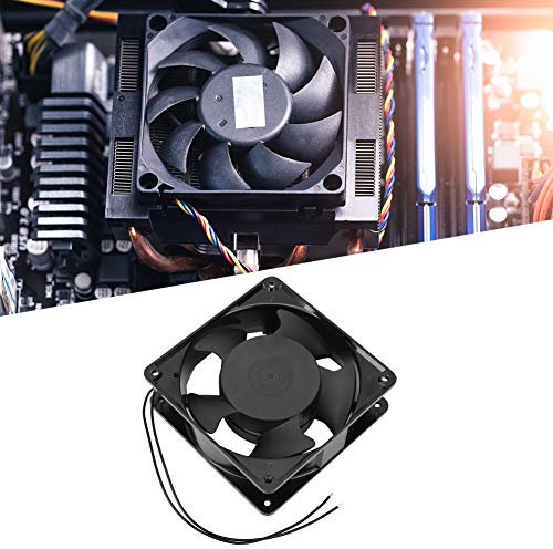 JYIO Ventilateur Silencieux à Double Roulement à Billes en Cuivre Pur 220-240 V 120x120x38mm Vent Fort, Réduit Le Bruit, pour Divers Besoins de Dissipation Thermique