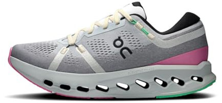 On Men's Cloudsurfer 2 Sneaker, White/Mineral, 43 EU