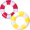 Schwimming Ring Erwachsene, Luftmatratze Schwimmreifen Aufblasbar, Aufblasbare Schwimmbecken Schwimmer, Schwimmring Röhre Für Sommerpool Party (Rot+gelb)