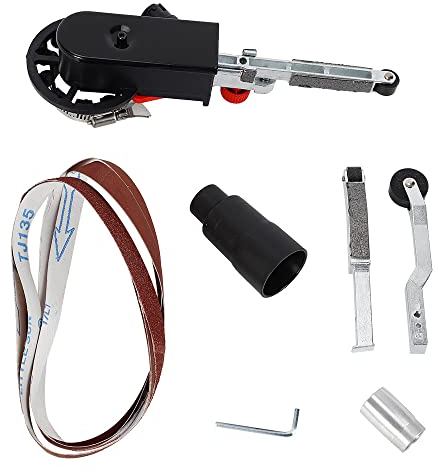 Lima elettrica a nastro, smerigliatrice a nastro, lima elettrica, 15 x 452 mm, bracci abrasivi, smerigliatrice, alloggiamento in alluminio per pesanti