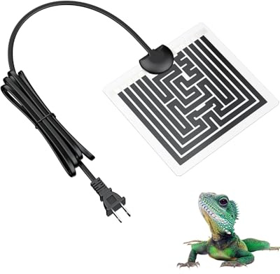 Pawfly 5 W Reptile Heat Pad 6 x 5.5 Inch Reptile Heating Pad Under Tank Terrarium Safe Fast Heating Mat Heat Mat for Turtles Frogs Snakes Lizards Geckos Hermit Crabs Spiders & Other Reptiles