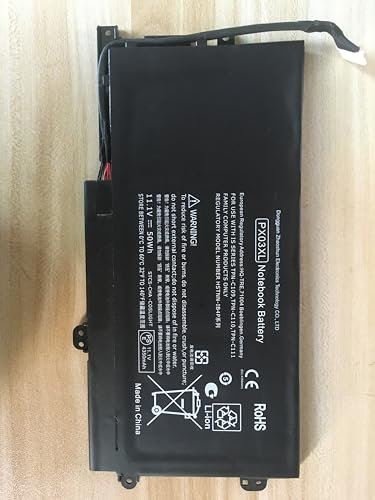 PX03XL Laptop Battery for HP Envy 14 Touchsmart M6 Series M6-k M6-k010dx M6-k025dx M6-K015DX M6-k125dx M6-k022dx 14-K002TX 14- K112NR 715050-001 714762-1C1 TPN-C109 TPN-C110 TPN-C111