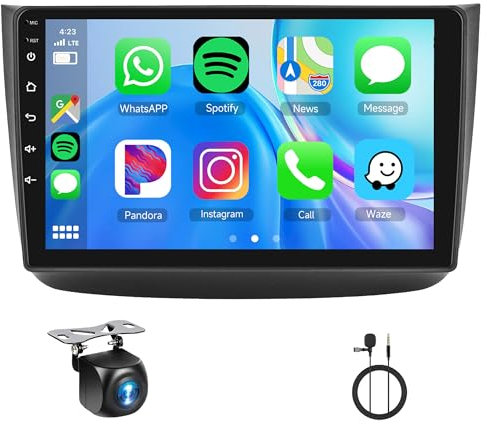 4G+64G Radio Coche para Mercedes Benz Viano 2004-2011/Vito 2010-2015 10.1 Pulgadas Android Radio Coche con Inalámbrico Carplay Android Auto Navi GPS Mirror Link Bluetooth WiFi FM Cámara Trasera
