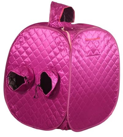 Heimsauna, Tragbares persönliches Sauna-Zelt, zusammenklappbares SPA-Dampf-Sauna-Zelt, schnell erhitzendes Doppelreißverschluss-Ganzkörper-Warm-Mini-Sauna-Werkzeug,Sauna bequemer genießen(1 UK)